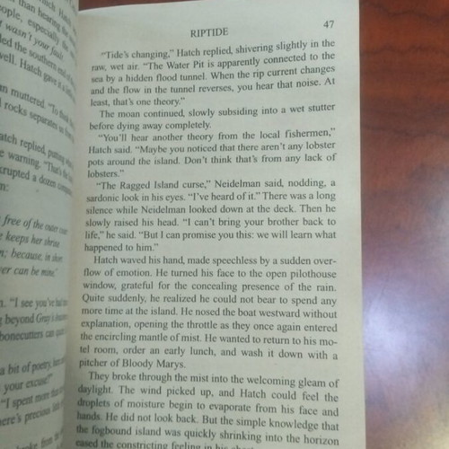 Riptide book used, English