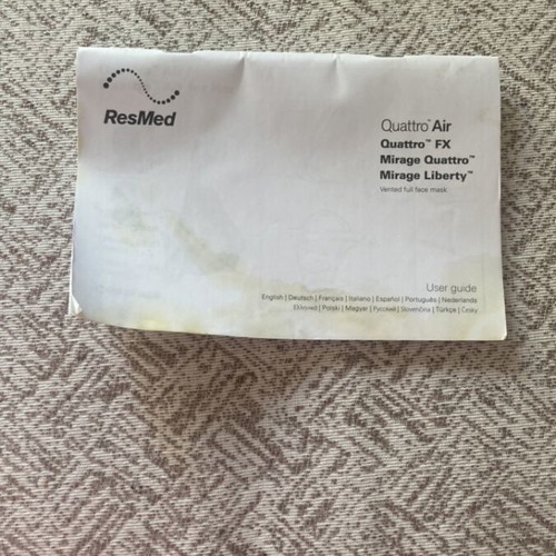 Full face sleep apnea mask used, size L