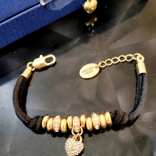 Juicy Couture Heart Bracelet like new, black and gold