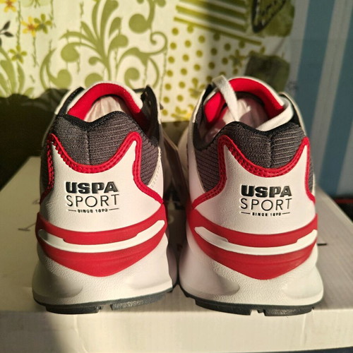 U.S. Polo Assn. Athletic Shoes New, Size 40, White Multicolor