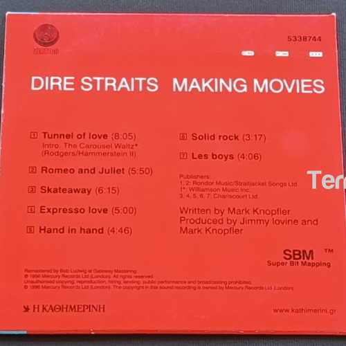Dire Straits Making Movies CD used, rock