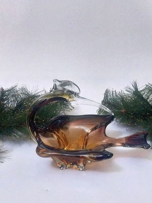 Bird Murano Sommerso Bowl Jordan Import.Co Italy like new