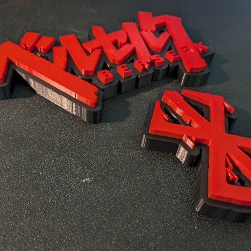 Berserk Logo και Σύμβολο 3D printed, καινούργιο, PLA+