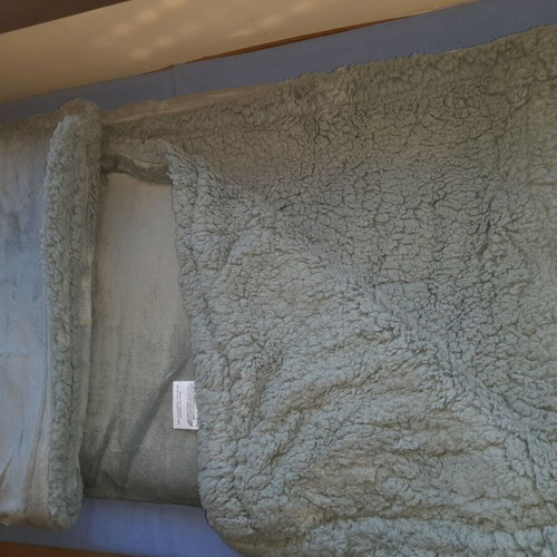 Grey velour blanket 150x200 cm, polyester