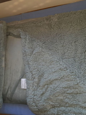 Grey velour blanket 150x200 cm, polyester