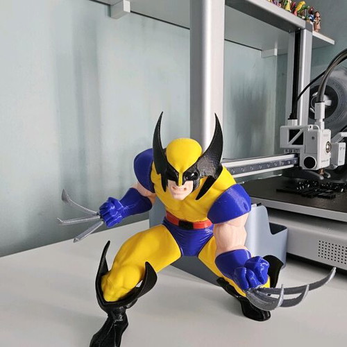 3D printed Wolverine figure, 21 cm, PLA plastic
