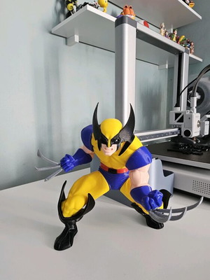 3D printed Wolverine figure, 21 cm, PLA plastic