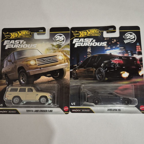 Hot Wheels 2010 BMW M5 and Toyota Land Cruiser FJ60 new
