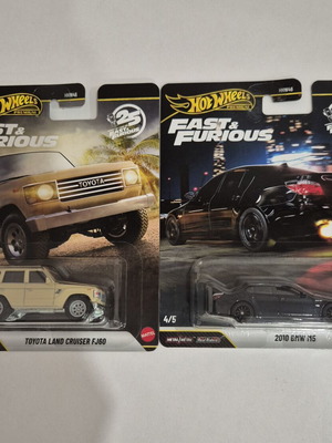 Hot Wheels 2010 BMW M5 και Toyota Land Cruiser FJ60 καινούργια
