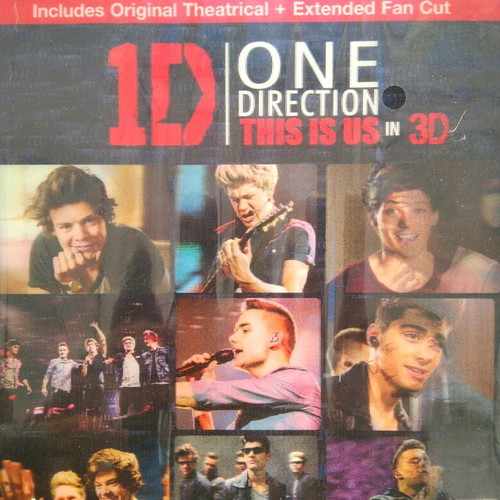 One Direction This Is Us Blu-ray 3D + Blu-ray 2D used, pop