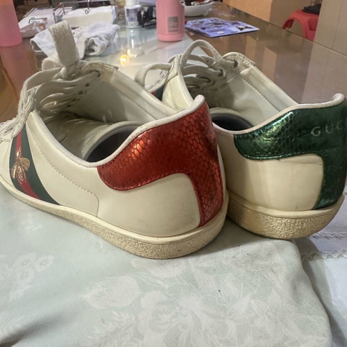 Gucci sneakers used white size 43