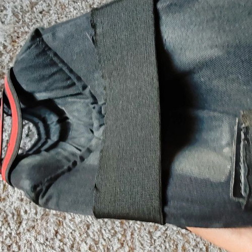 Shin guards with instep used, slight discoloration