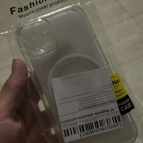 Iphone 13 case new, transparent with magsafe