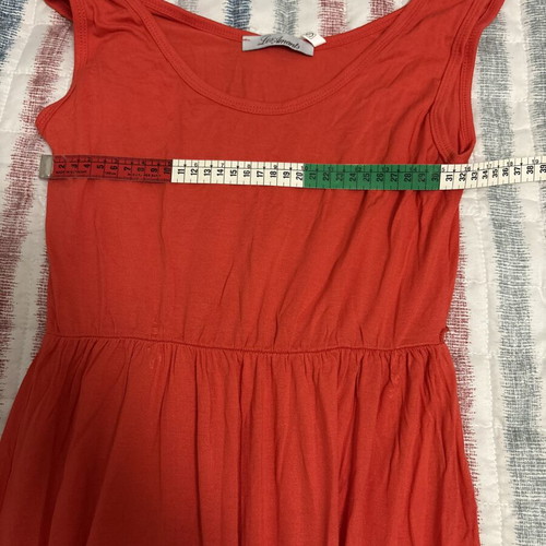 Maxi summer dress Les Amants coral, like new, size Small