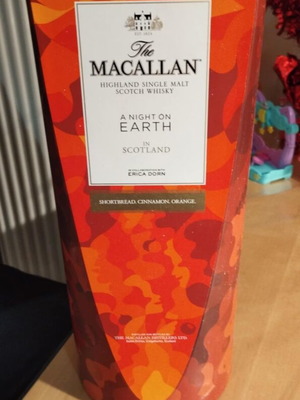 Macallan A Night on Earth Single Malt Scotch Whisky box used