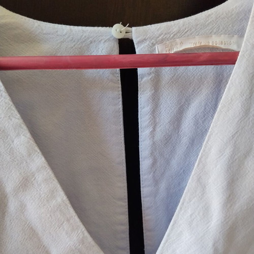 Zara mini dress baby blue S cotton like new with built-in shorts