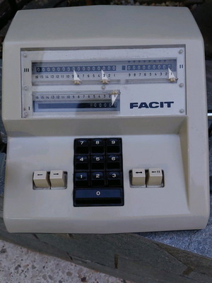 Facit Mod. 1004 calculator like new, made in West Germany 1965