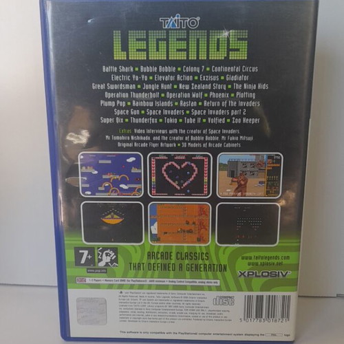 Taito Legends PS2 like new, English edition with manual and art card