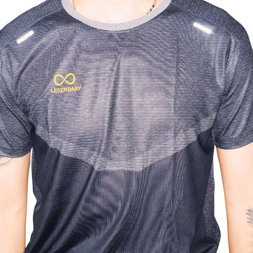 Legendary T-shirt black size L, new, polyester-spandex blend