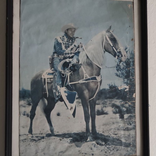 Roy Rogers & Trigger vintage framed print 1950s