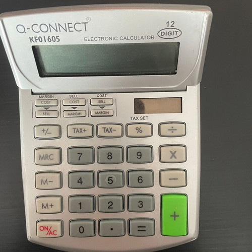 Q-Connect 12-digit calculator KF01605 like new