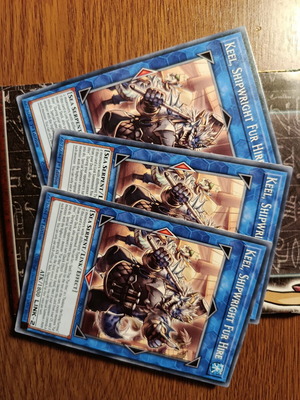 Keel Shipwright Fur Hire Yu-Gi-Oh! cards pack of 3 like new