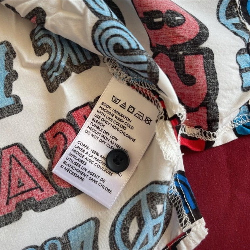 Urban Outfitters men's button-up printed shirt “F Yeah” size M like new, colorful
