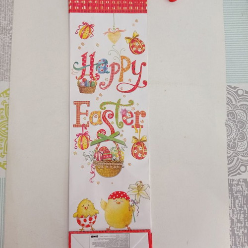 Easter paper bags for candle, set of 3, new
