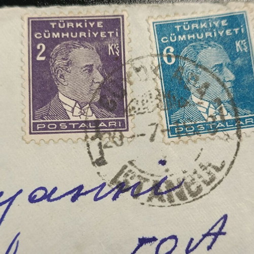 1933 Istanbul stamp on used envelope