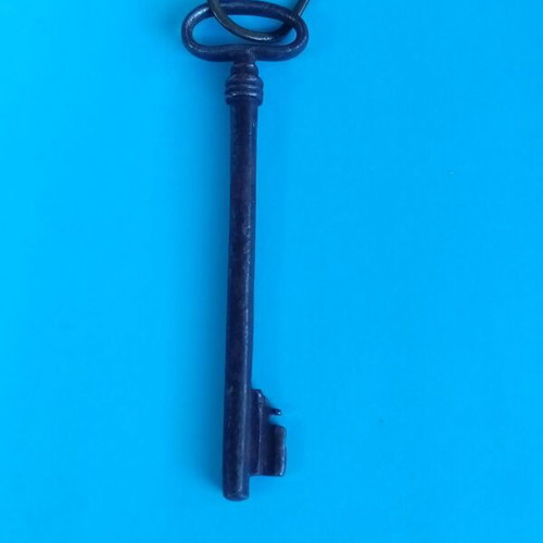 Vintage door key used, 11 centimeters long