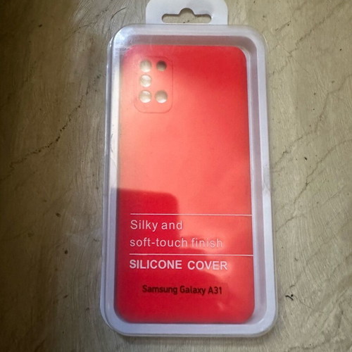 Samsung A31 cases new, set of 3, red, green and rose