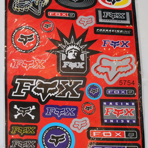Fox Vynil Stickers BB142 motorcycle club new, size 42x28cm