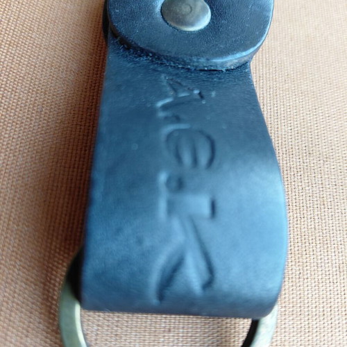 Vintage AEK Athens Leather Keyring used