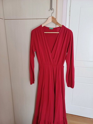Eclectic Soiree maxi dress red like new
