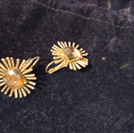 Earrings used, silver color
