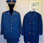  Πλήρης στολή τελωνιακού αξιωματικού (πηλήκιο-χιτώνιο-παντελόνι-ημιχλαίνιο) σε άριστη κατάσταση (140 ευρώ)