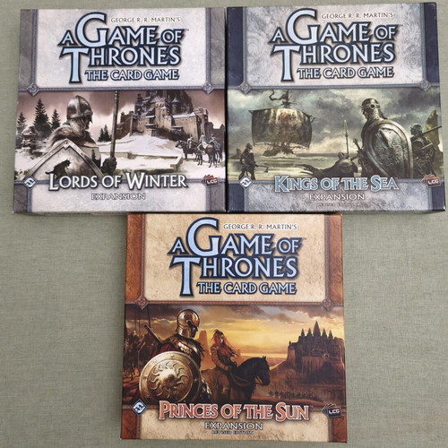 Game of Thrones The Card Game expansion boxes like new, set of 3