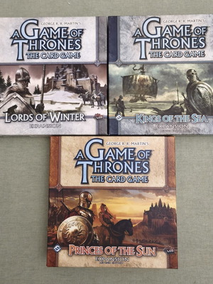 Game of Thrones The Card Game expansion boxes like new, set of 3