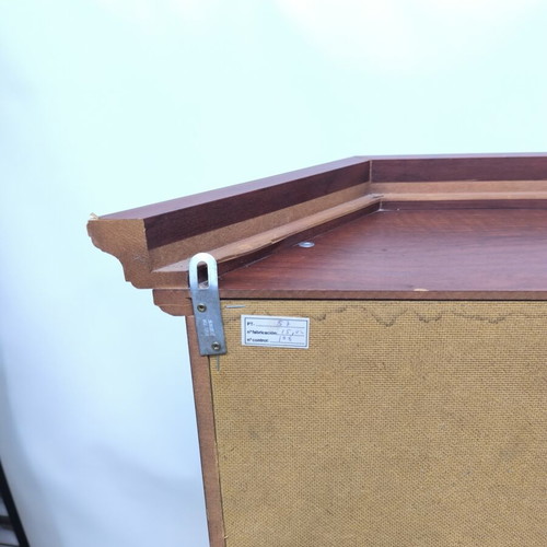 Vintage wall display cabinet with glass door and shelves like new