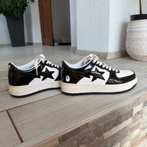 Bape Sta sneakers like new, size 39, black and white