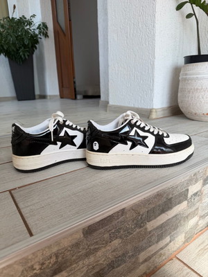 Bape Sta sneakers like new, size 39, black and white