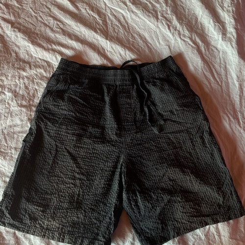 Carhartt WIP Toland Shorts XL like new, black-grey stripes, 100% cotton