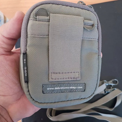Delsey small camera case gray used