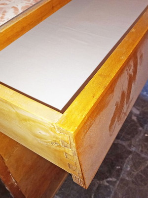 Wooden chest of drawers used, 6 drawers, 1960s vintage
