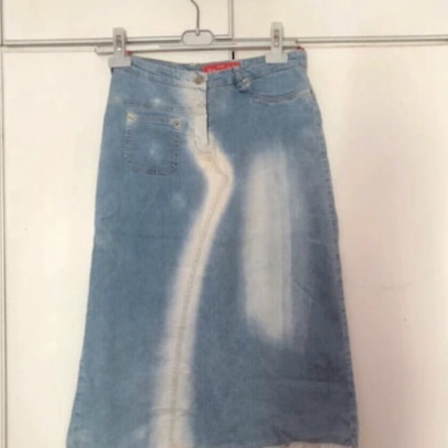 Rebecca Blu asymmetrical denim skirt like new, thin fabric, size S
