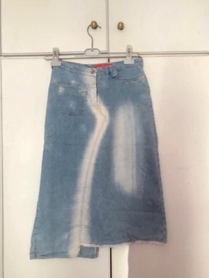 Rebecca Blu asymmetrical denim skirt like new, thin fabric, size S
