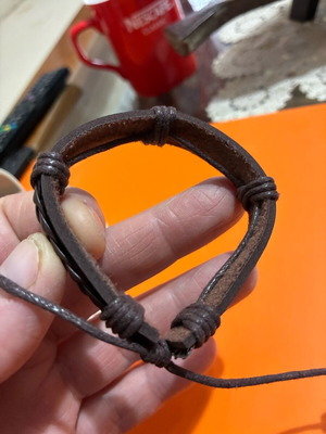 Leather bracelet brown new