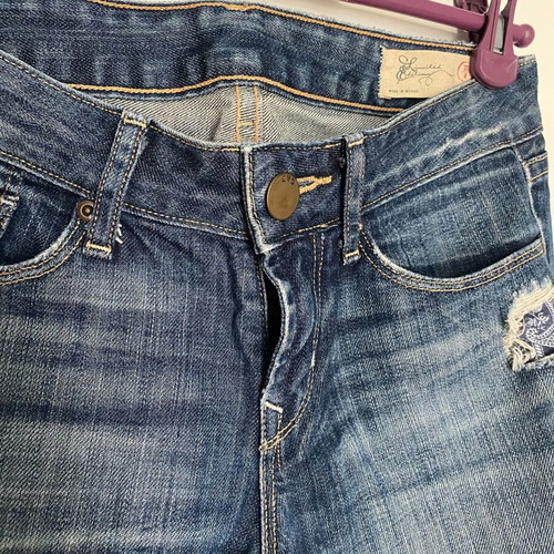 Gap jeans with rips used, size 25, blue