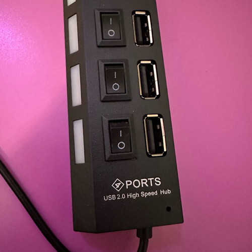 Usb hub unused with switches and 4 ports