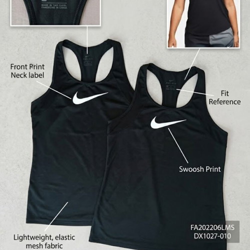 Nike One Dri-FIT Swoosh women's tank tops like new, size S, black